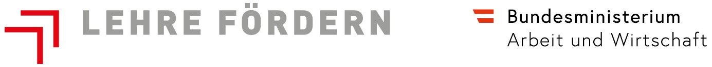 Logo Lehre Fördern - Bundesministerium Arbeit und Wirtschaft